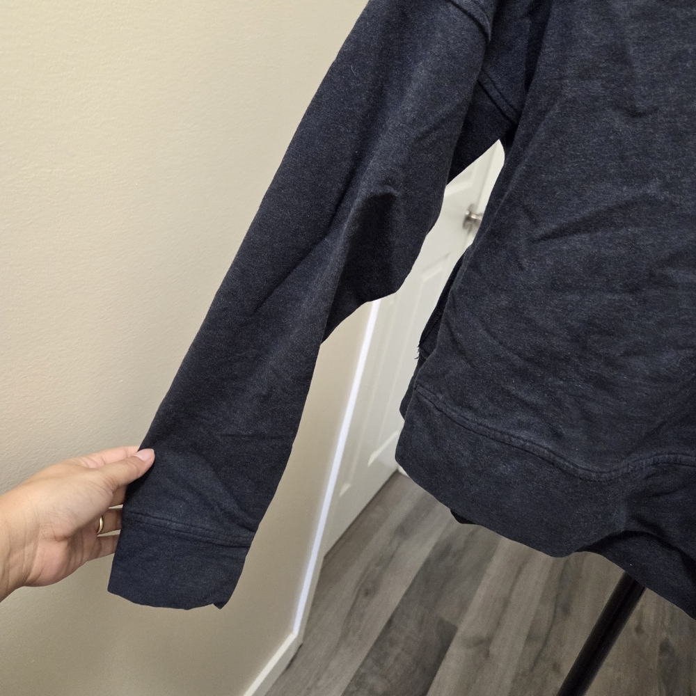 Lululemon Cropped Hoodie | Athletic Lounge Pullover Sweatshirt | Soft Minimalist - Picture 3 of 6